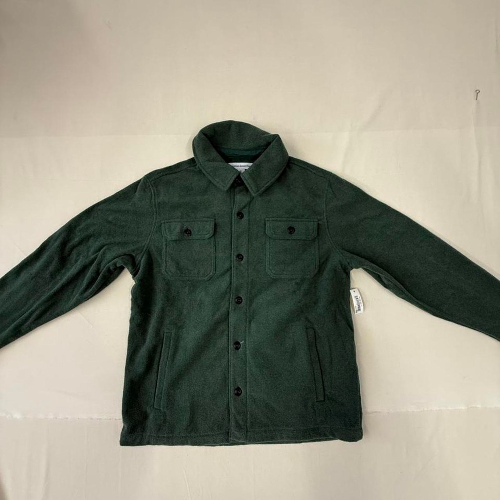 Amazon Essentials Green Fleece Shirt Jacket